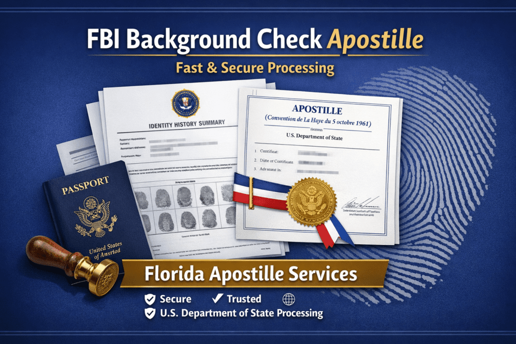 Florida Apostille FBI Background Check